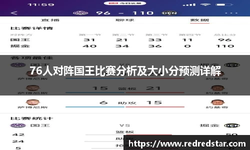 76人对阵国王比赛分析及大小分预测详解